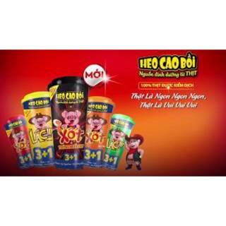 Combo 10 Lọ Xúc Xích Lắc Mesan Heo Cao Bồi 3 + 1 Mix Vị
