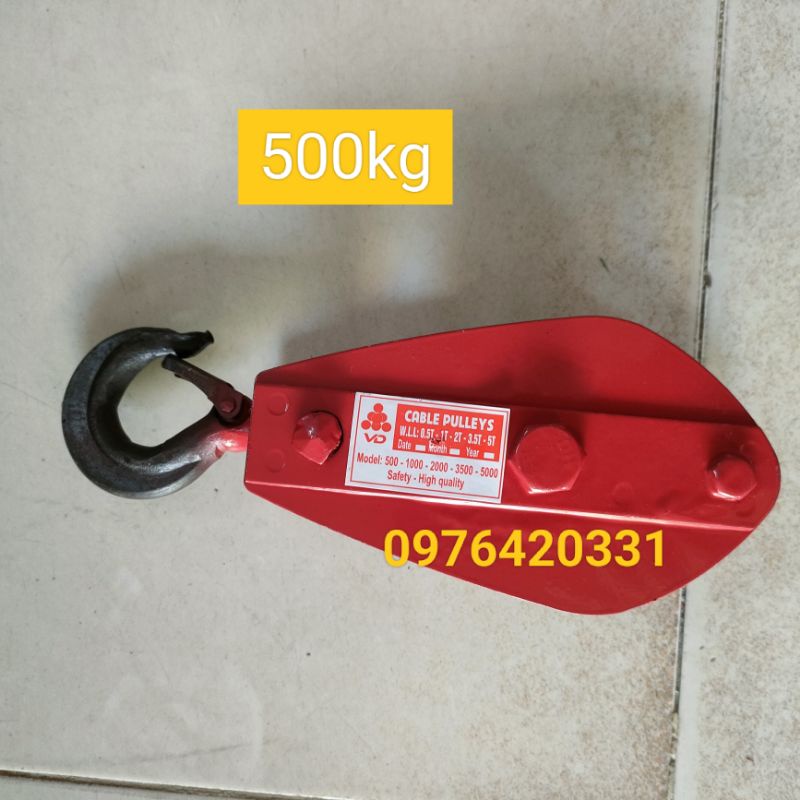 Móc Treo Dòng Dọc 500kg-1000kg, Dòng Dọc Máy Tời, Kéo Tay Kéo Cáp Kéo Dây