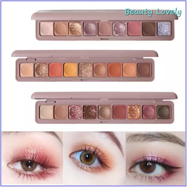 Bảng Phấn Mắt 9 ô Màu Nhũ Lameila Hàng Nội Địa Trung