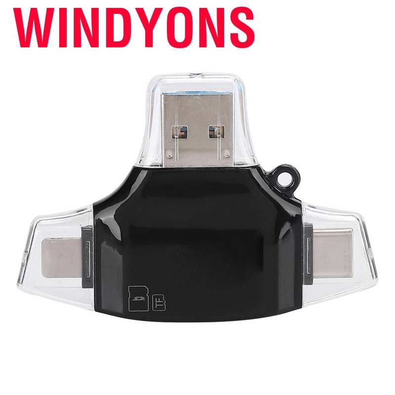 Đầu Đọc Thẻ Nhớ Otg Windyons Usb-c / Micro Usb / Usb - A Dành Cho Linux2.4.x