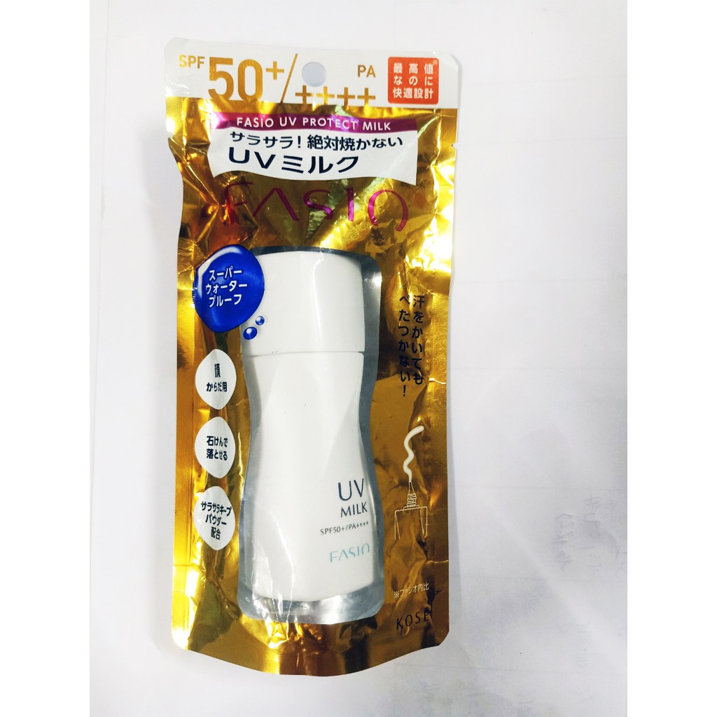 KEM CHỐNG NẮNG DẠNG SỮA UV Milk SPF 50+/PA++++ FASIO