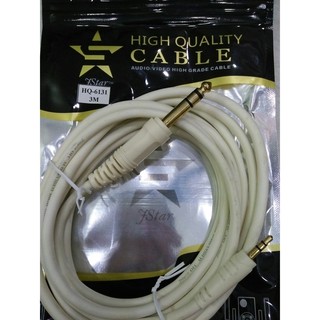 Cáp chuyển đổi âm thanh 3.5mm sang 6.5mm (Tốt)