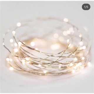 3m pin AA - Dây kẽm - Sáng vàng - Đèn led fairy light/ đom đóm/ chipsbling