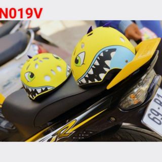 NÓN BẢO HIỂM CÁ MẬP( CÓ VIDEO QUAY THÂT 100%)