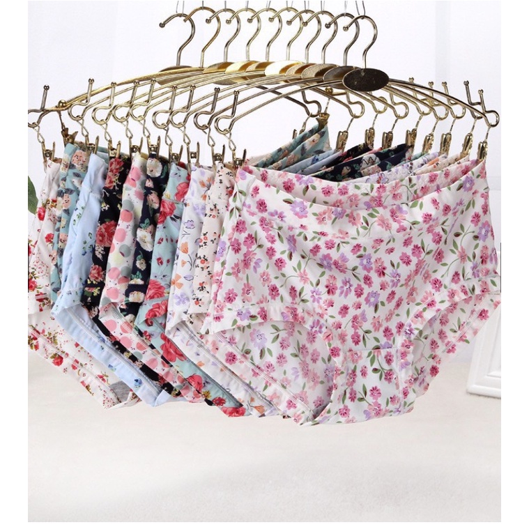 Quần lót nữ cao cấp điều hoà thông hơi thun lạnh cạp cao chất đẹp Q5048 from to Big size 50kg 60kg 70kg ; bikini