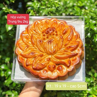 Set 50 hộp vuông đựng bánh trung thu 2kg , hộp đựng bánh trung thu size đại