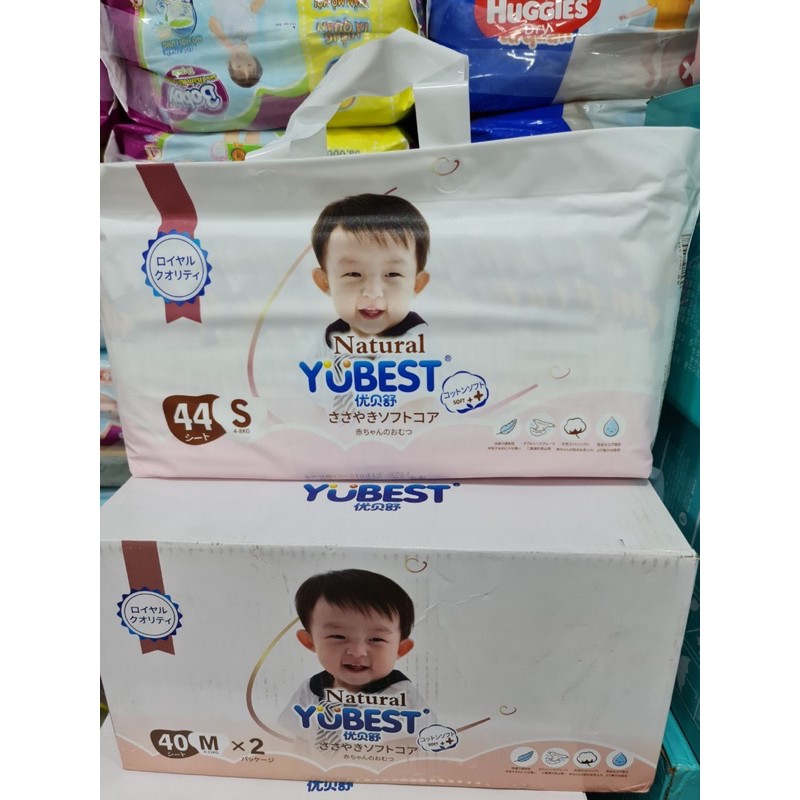 Bỉm yubest angle Trung S90, M84, L78, XL72, XXL66