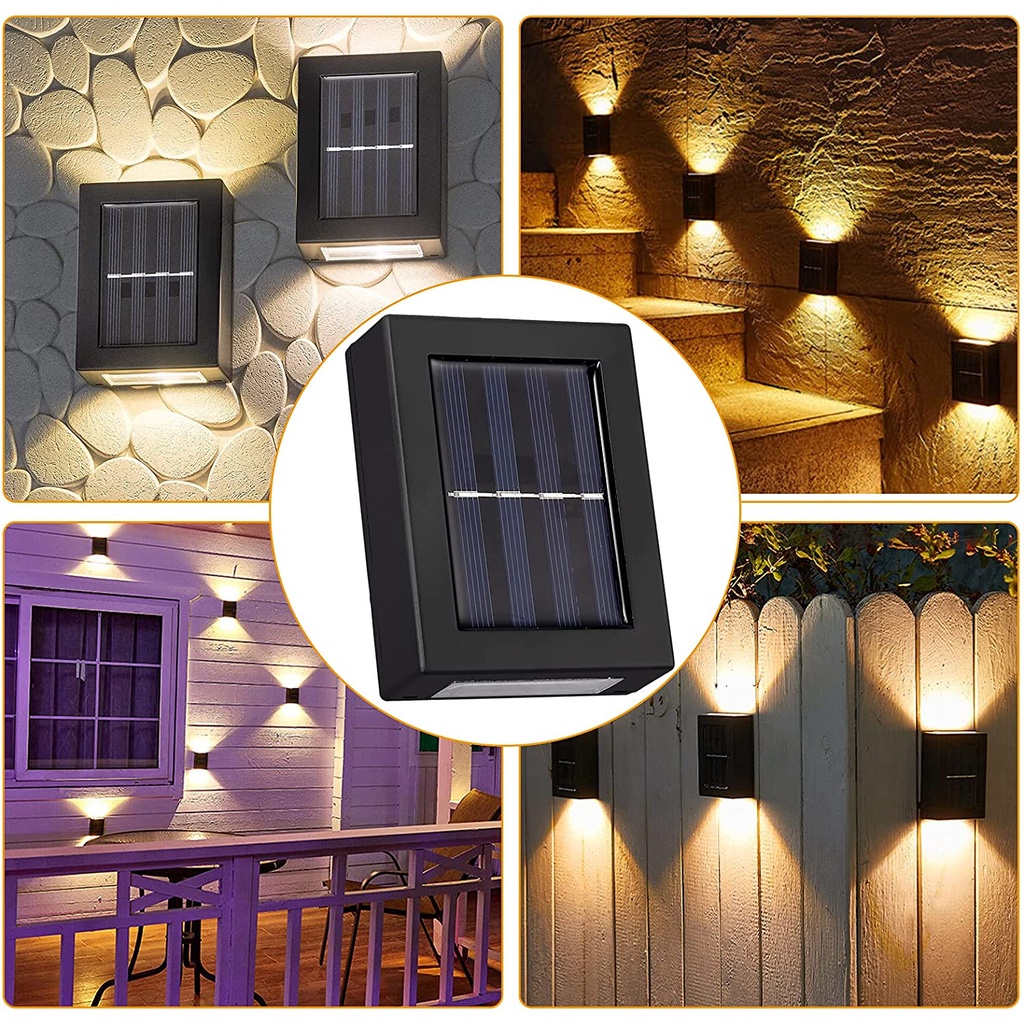 Đèn LED OSIDEN không dây gắn tường chống thấm nước IP65 cảm biến chuyển động sử dụng năng lượng mặt trời