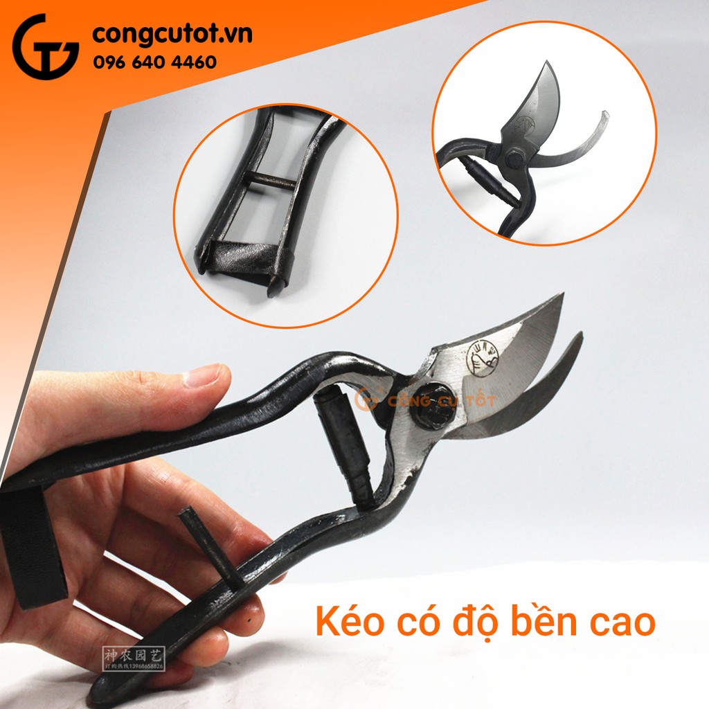 Kéo cắt cành tay rèn 200mm Vương Sơn