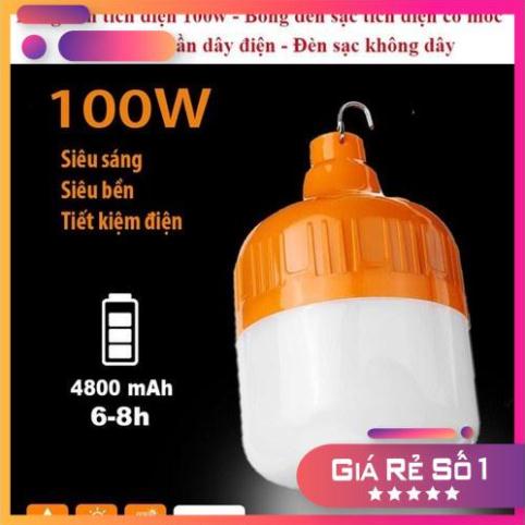 Bóng đèn LED tích điện công suất 100W sáng liên tục 6-8h