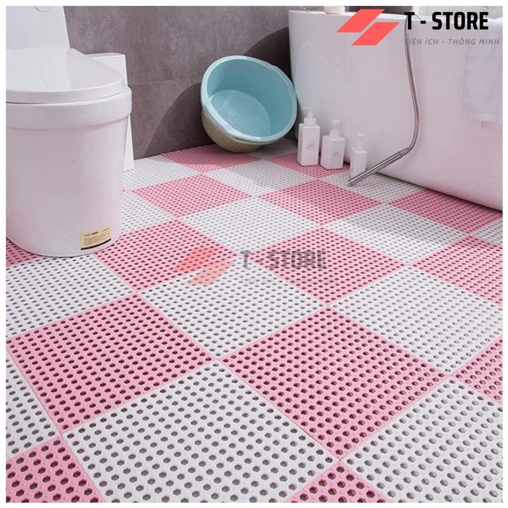 [FREE SHIP ] Tấm lót sàn,thảm nhựa lỗ kháng khuẩn,chống trơn,trượt kt30*30 cm sạch sẽ,thoáng mát,êm chân,an toàn cho trẻ