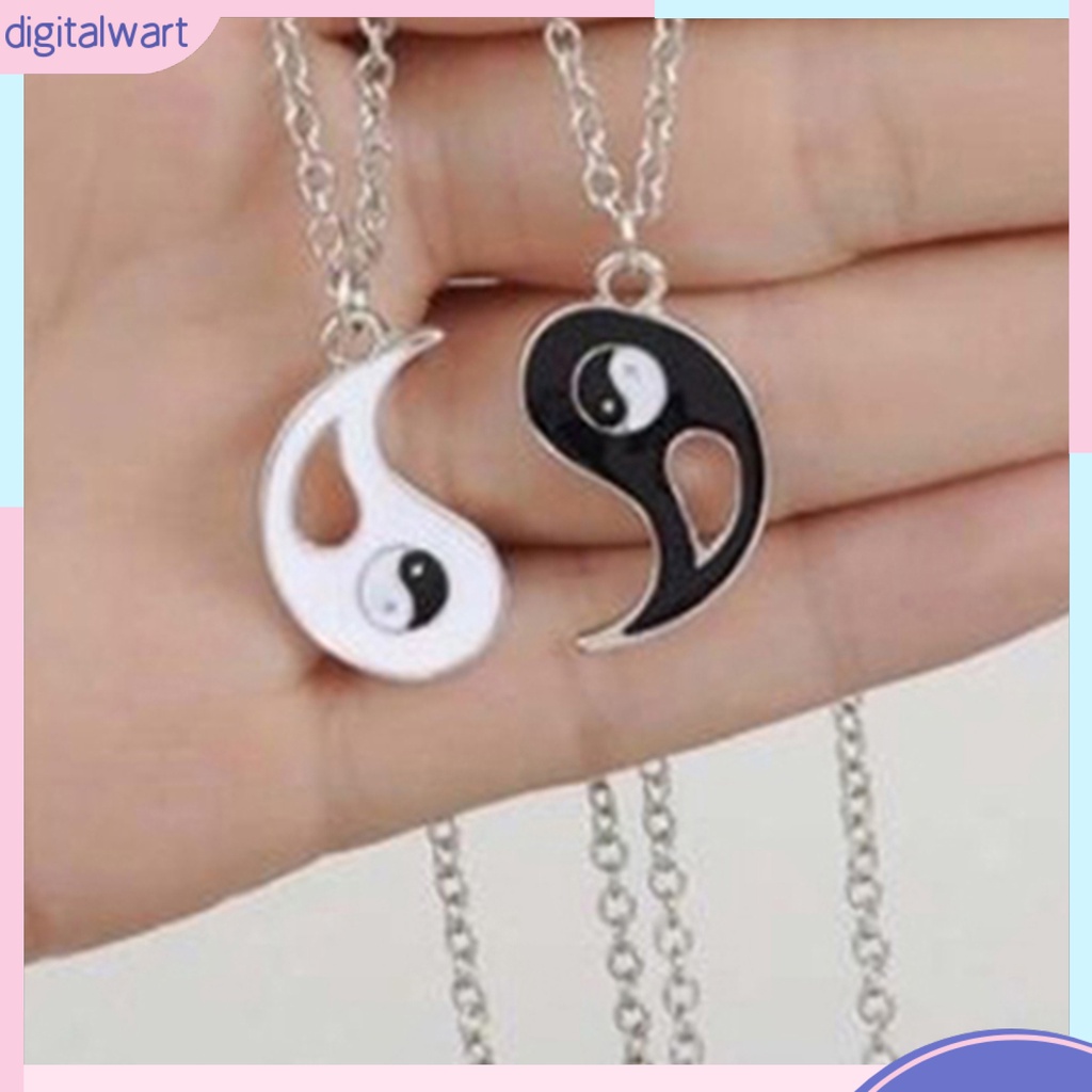 Set 2 Dây Chuyền Âm Dương Độc Đáo Dành Cho Chị Em Gái