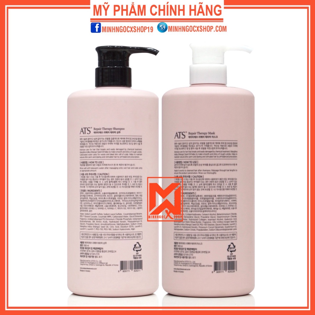 Dầu gội xả phục hồi ATS Repair Therapy 1000ml chính hãng