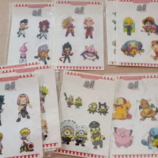Sticker hình dán Anime nhiều mẫu