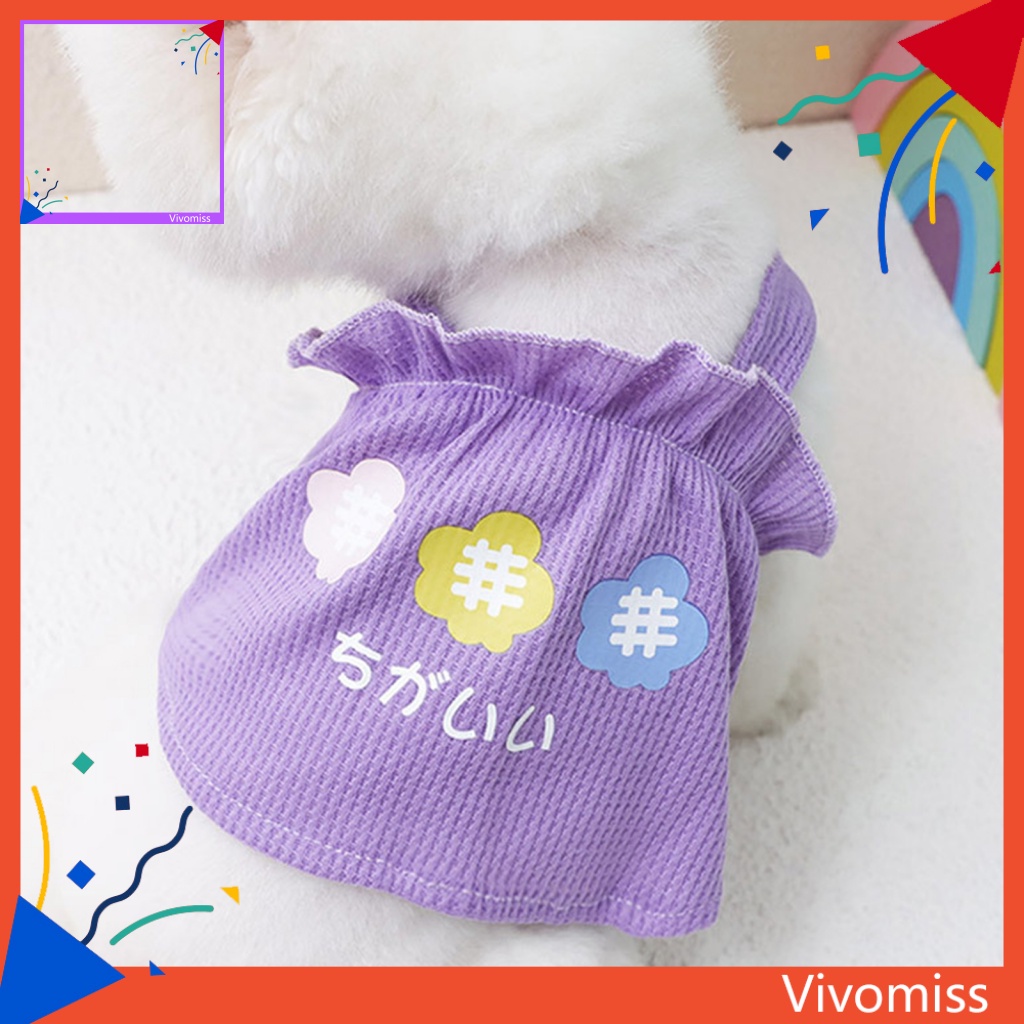 Trang Phục Hóa Trang Công Chúa Nhỏ Cổ Tròn Thoáng Khí Cho Thú Cưng