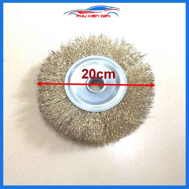 Chổi đánh gỉ sắt, lưỡi mài chà đánh gỉ đường kính 200mm cao cấp