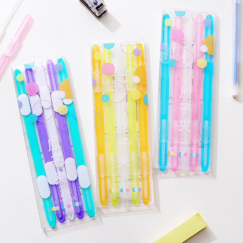 Ifon Set 5 Bìa Đựng Tài Liệu Màu Cầu Vồng
