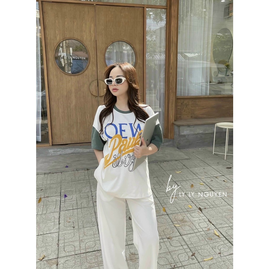 SET LOEWE QUẦN SUÔNG TRẮNG