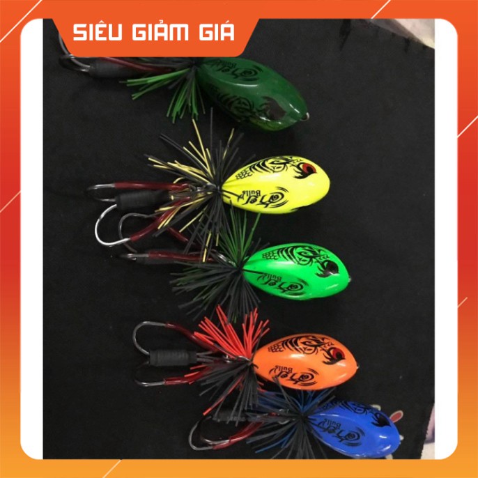 [Combo] R [ Mồi Nhạy ] Nhái Nhảy Gỗ Bull Có Chống Vướng - Mồi Giả Lure Cá Lóc [Giá rẻ]