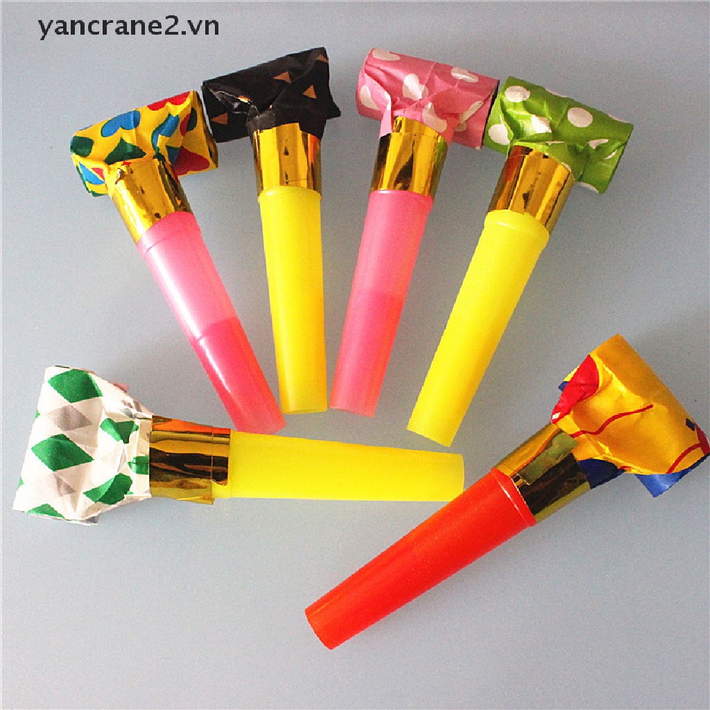 Set 10 còi thổi nhiều màu sắc thú vị cho tiệc sinh nhật