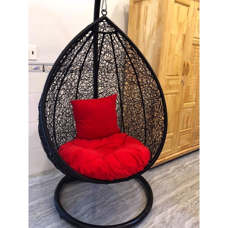 Xích đu giọt nước - xích đu mây nhựa cao cấp