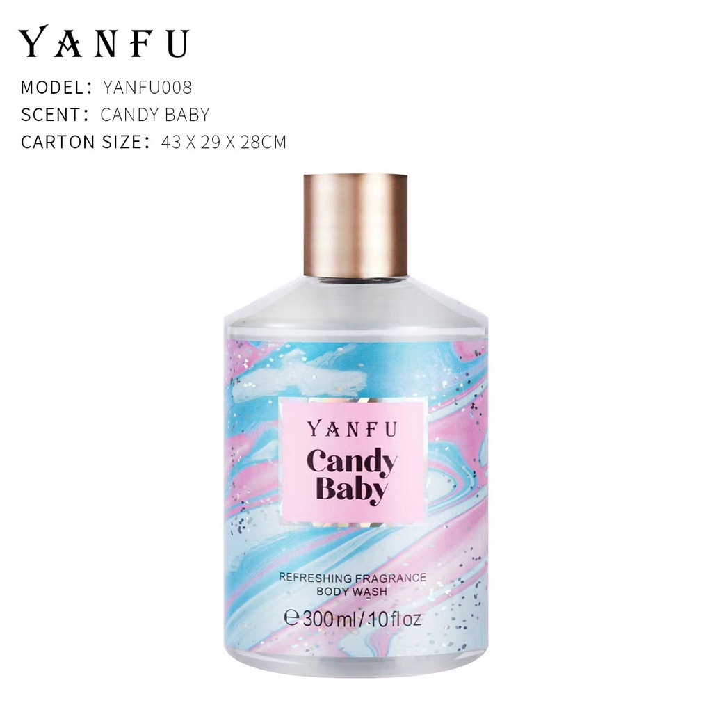 Sữa tắm hương nước hoa YANFU 300ml VICTORIA Mùi Chuẩn Thơm YF0