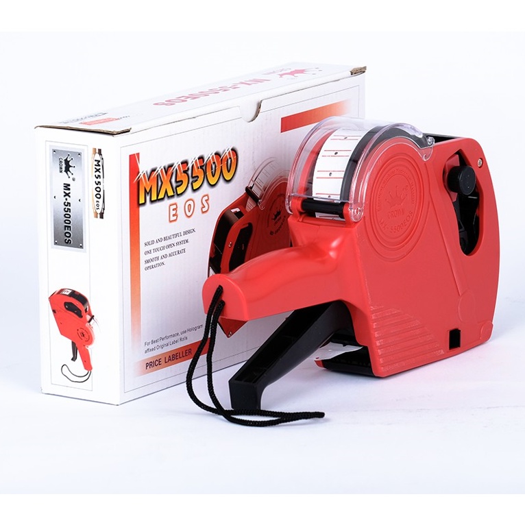 Combo máy bấm giá, giấy in team giá tiền cầm tay