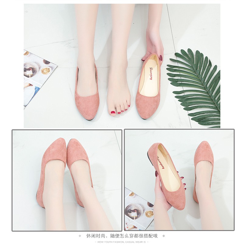 Giày Búp Bê Mũi Nhọn Size Lớn 41-43 Thời Trang Cho Nữ 40-42 | BigBuy360 - bigbuy360.vn