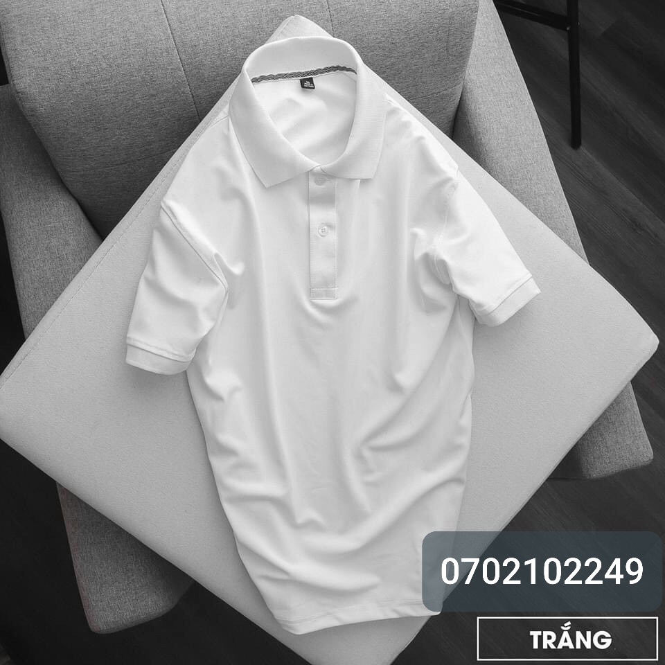 Áo thun nam POLO trơn vải cá sấu cotton cao cấp ngắn tay