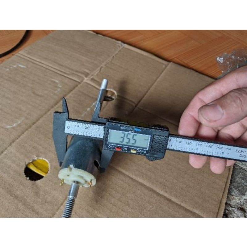 Mô tơ 545 12v chế quạt chạy acquy 12v, adapter 12v
