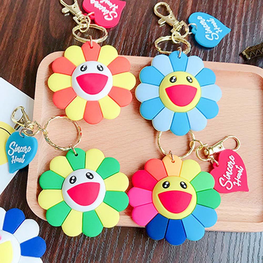 Móc Khóa Hình Bông Hoa Cười Thời Trang