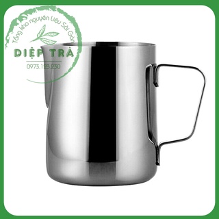 Ca đánh sữa inox 350ml/ 600ml có chia vạch (Dụng cụ ko thể thiếu của nghệ thuật latte)