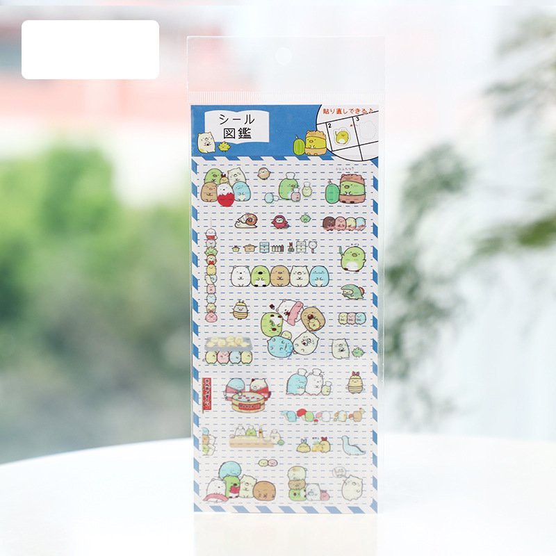 Hình dán sticker thú nhún xanh cam