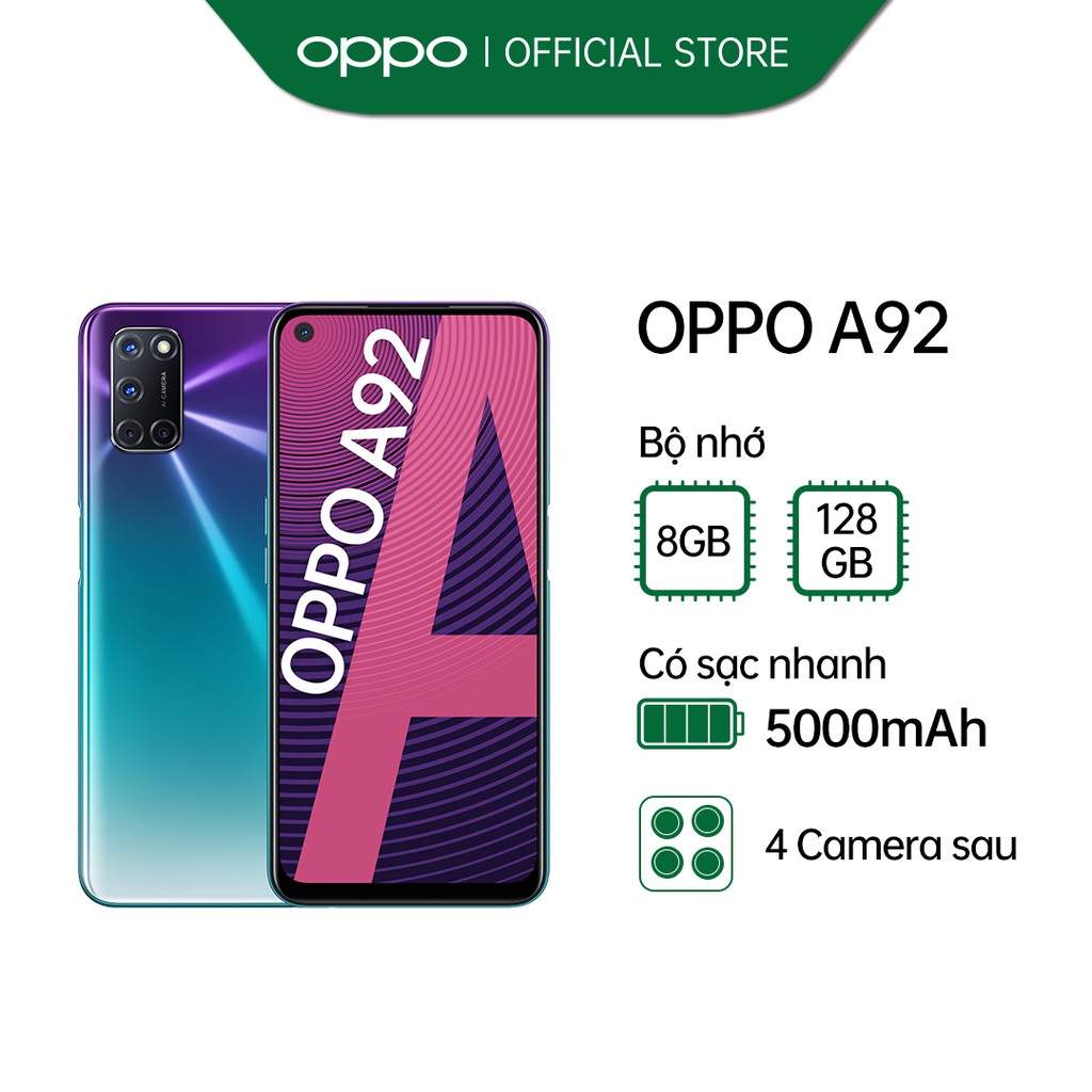 Điện Thoại OPPO A92 (8GB/128GB) - Hàng Chính Hãng