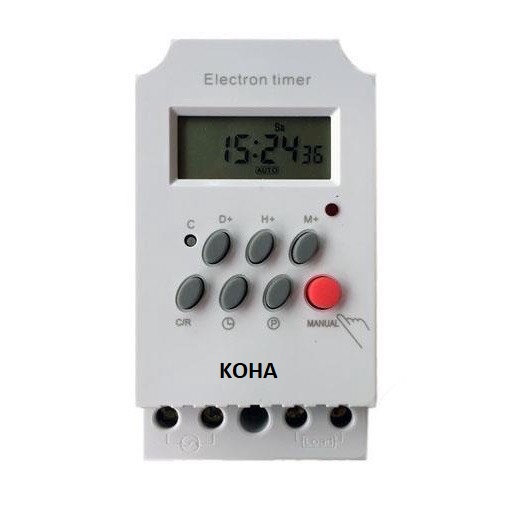 Công tắc hẹn giờ Kg316 T-II 25A/220V, bộ hẹn giờ tự động