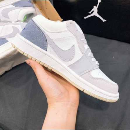 Giày Jordan 1 Low Paris Màu Xám Nam Nữ, Giày Sneaker JD1 Paris Cổ Thấp Bản Đẹp - Hàng nhập khẩu