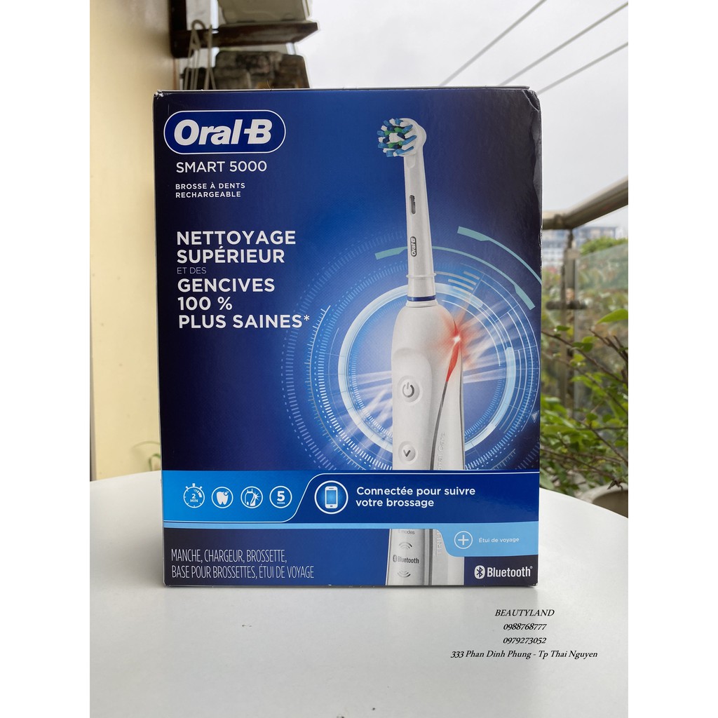 [Hàng Đức] Bàn chải đánh răng điện Oral B pro 5000 kết nối bluetooth