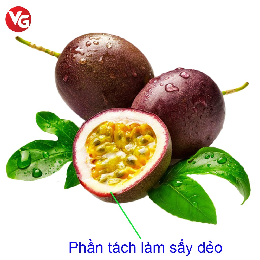 Chanh dây sấy dẻo ít đường/ Trái cây sấy dẻo vị chua ngọt thơm quả chanh leo/ ăn vặt healthy ăn kiêng quà tặng