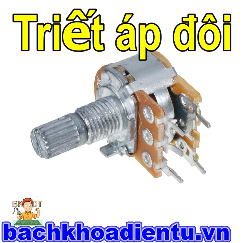 Triết áp đôi WH148 10K/50K/100K/500K.