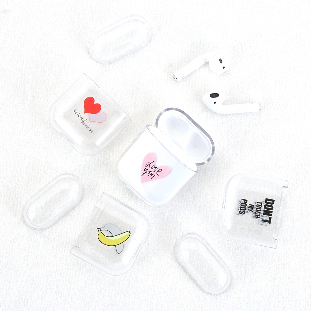 Vỏ nhựa bảo vệ hộp sạc tai nghe dành cho Airpods 2