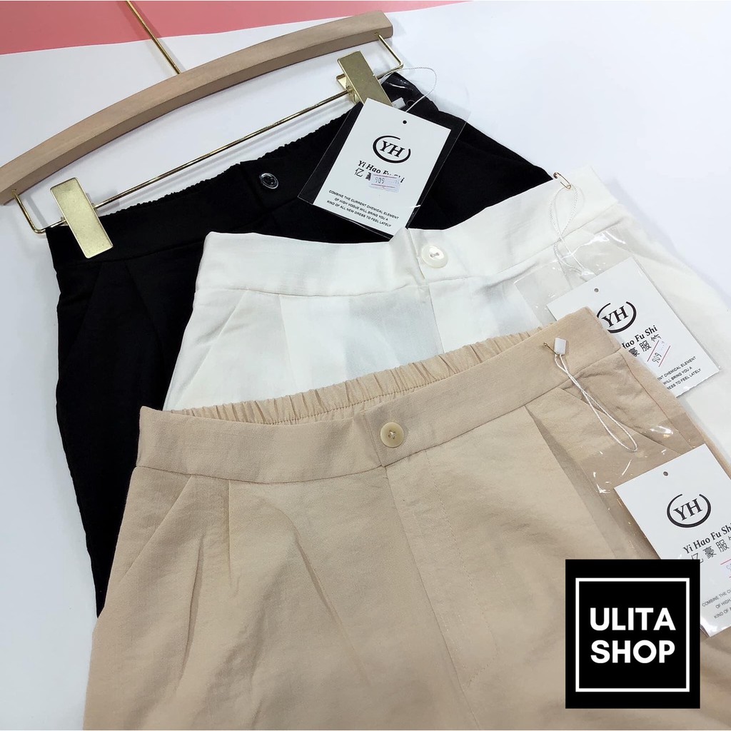 [xuất hàn] Quần nữ xuông 💯SALE💯 Culottes công sở chất liệu đũi nhập khẩu cao cấp ống rộng siêu hot mềm mát | BigBuy360 - bigbuy360.vn