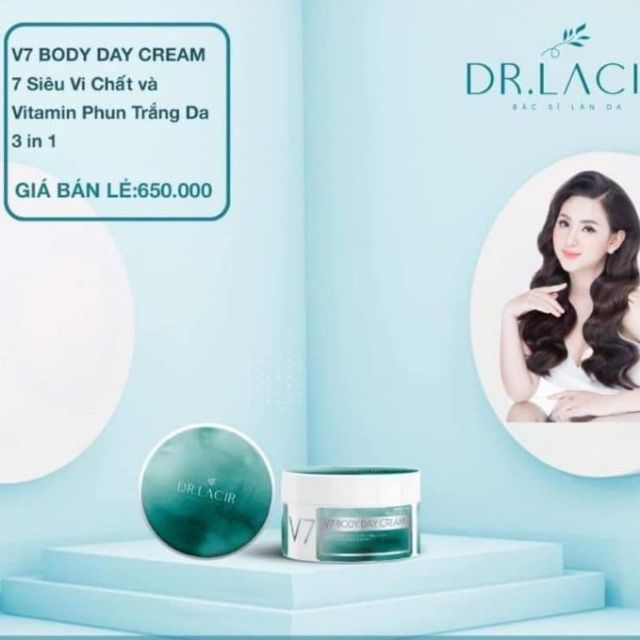 [mẫu mới] KEM DƯỠNG TRẮNG DA BODY DAY V7 LAMER DR.LACIR