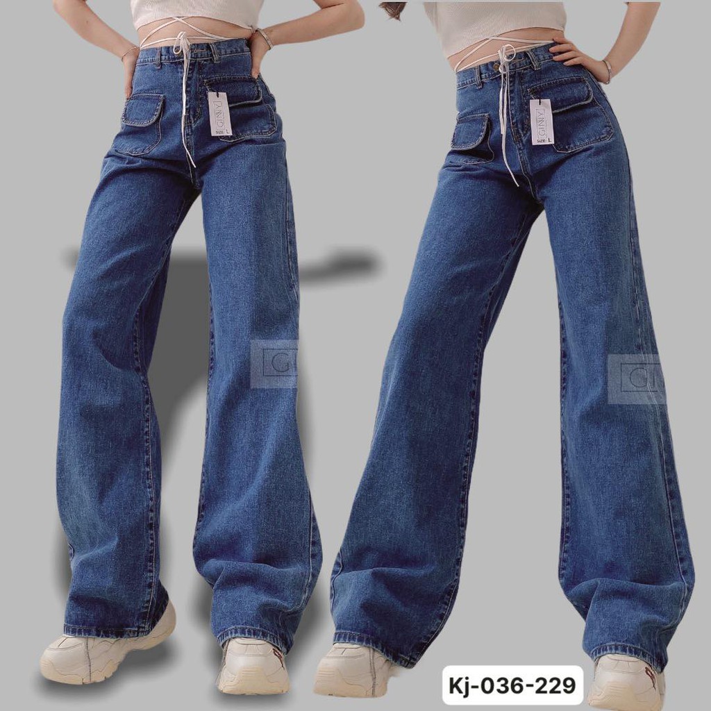 Quần Jean Ống Suông Hack Dáng KJ036 | Thời Trang | Năng Động