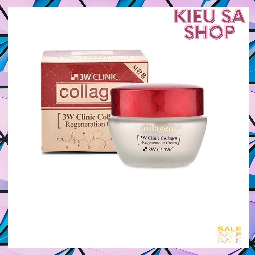 Kem Dưỡng Trắng Sáng Tái Tạo Da 3W Clinic Collagen Regeneration Cream 60ml | BigBuy360 - bigbuy360.vn