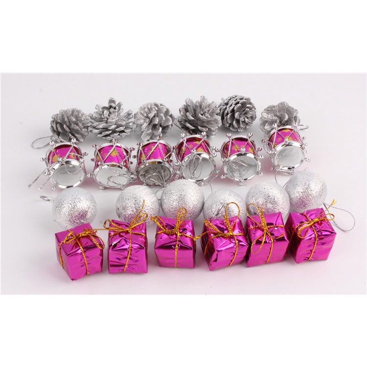 Combo 24 phụ kiện trang trí cây thông mùa giáng sinh LN042