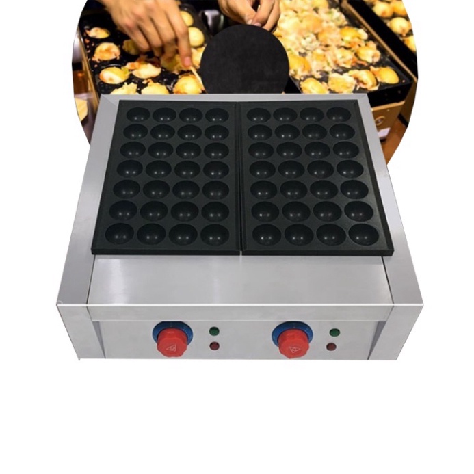 Máy làm bánh bạch tuộc takoyaki Nhật Bản công nghiệp khuôn đôi 56 lỗ