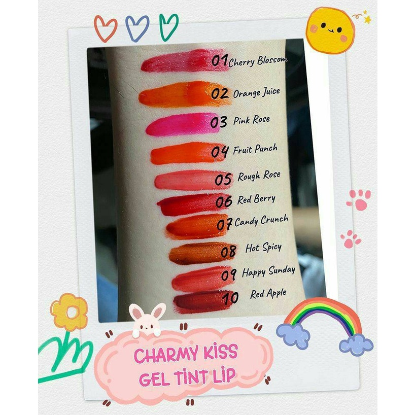 Mistine Charmy Kiss Gel Tint Son lì môi và lâu trôi mistine thái lan