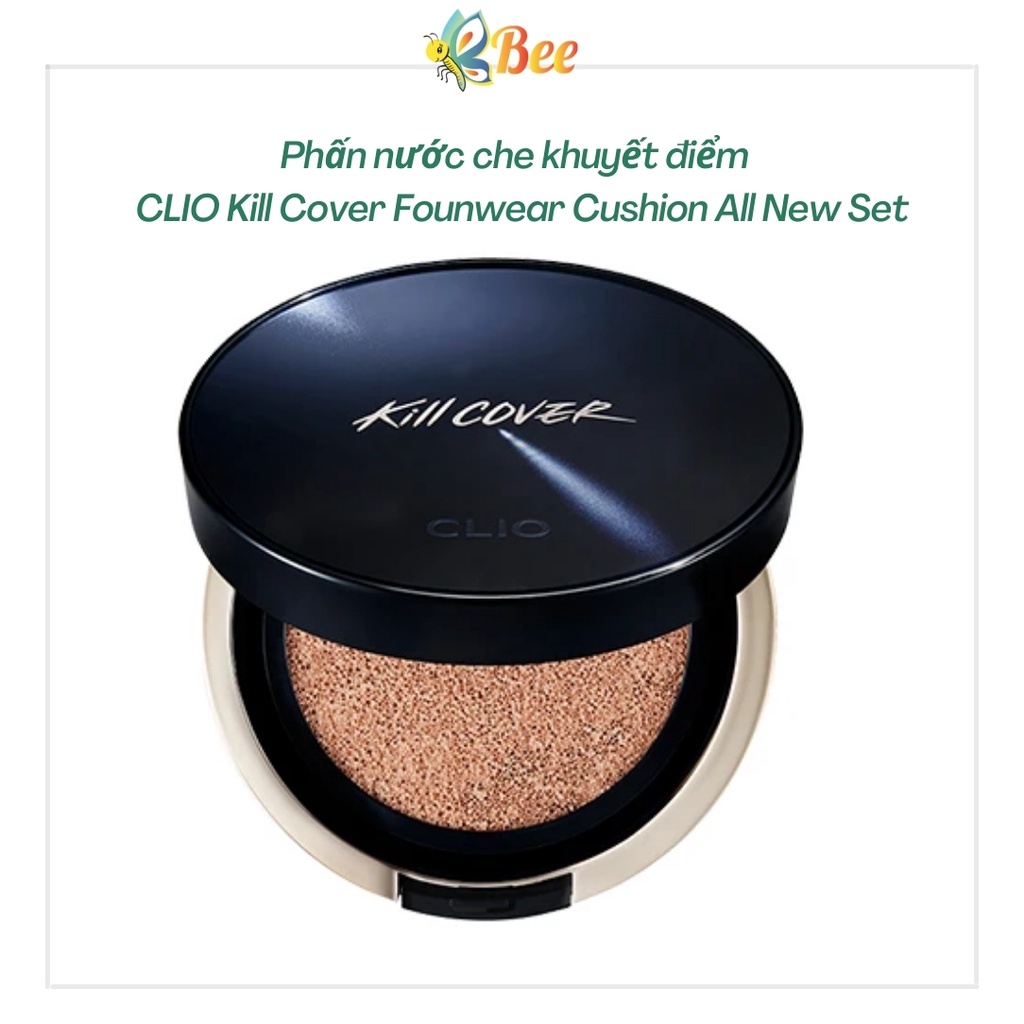 [New Version] Phấn nước che khuyết điểm CLIO Kill Cover Founwear Cushion All New Set 2 Lõi