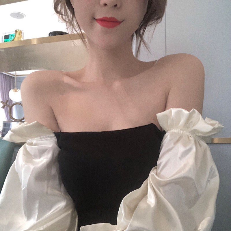 [VD107] Đầm ống tay phồng tiểu thư (có ảnh thật)