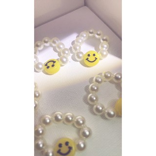 Nhẫn handmade icon mặt cười phong cách Hàn Quốc